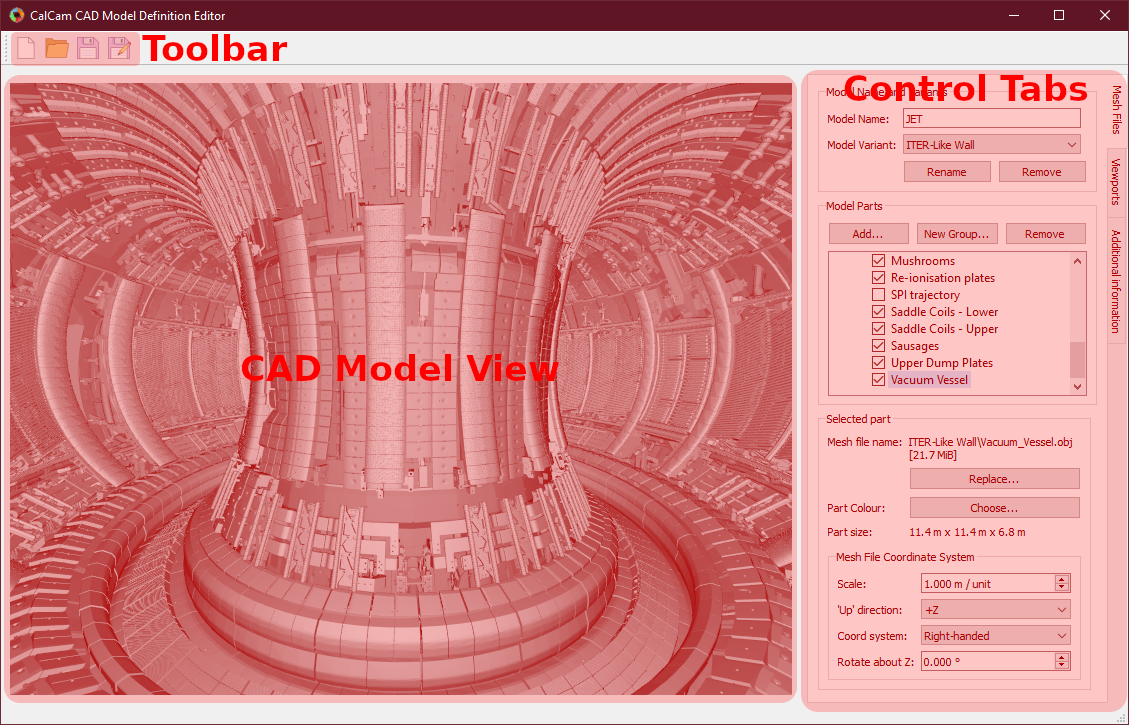 CAD editor window screenshot